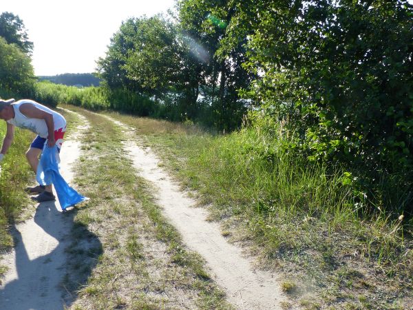 Sprzątanie i przygotowanie j. Skoki pod Między Kołowe, Otwarte Zawody Spławikowe 18.07.2024 r.